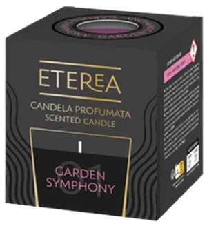 ETEREA Vela Garden Simphony vela perfumada 120 g em copo de vidro. Vela perfumada ETEREA para criar ambiente acolhedor