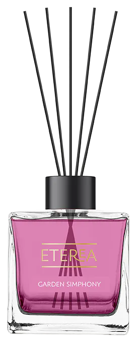 ETEREA Reed Garden Simphony difusor de varetas 200 ml em frasco de vidro. Difusor de varetas ETEREA com fragrância para casa
