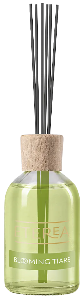 ETEREA Reed Blooming Tiare difusor de ambiente 100 ml em frasco de vidro. Difusor de varetas ETEREA com fragrância para casa