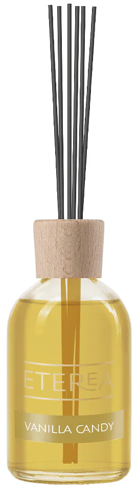 ETEREA Reed Vanilla Candy difusor de ambiente 100 ml em frasco de vidro. Difusor de varetas ETEREA com fragrância para casa